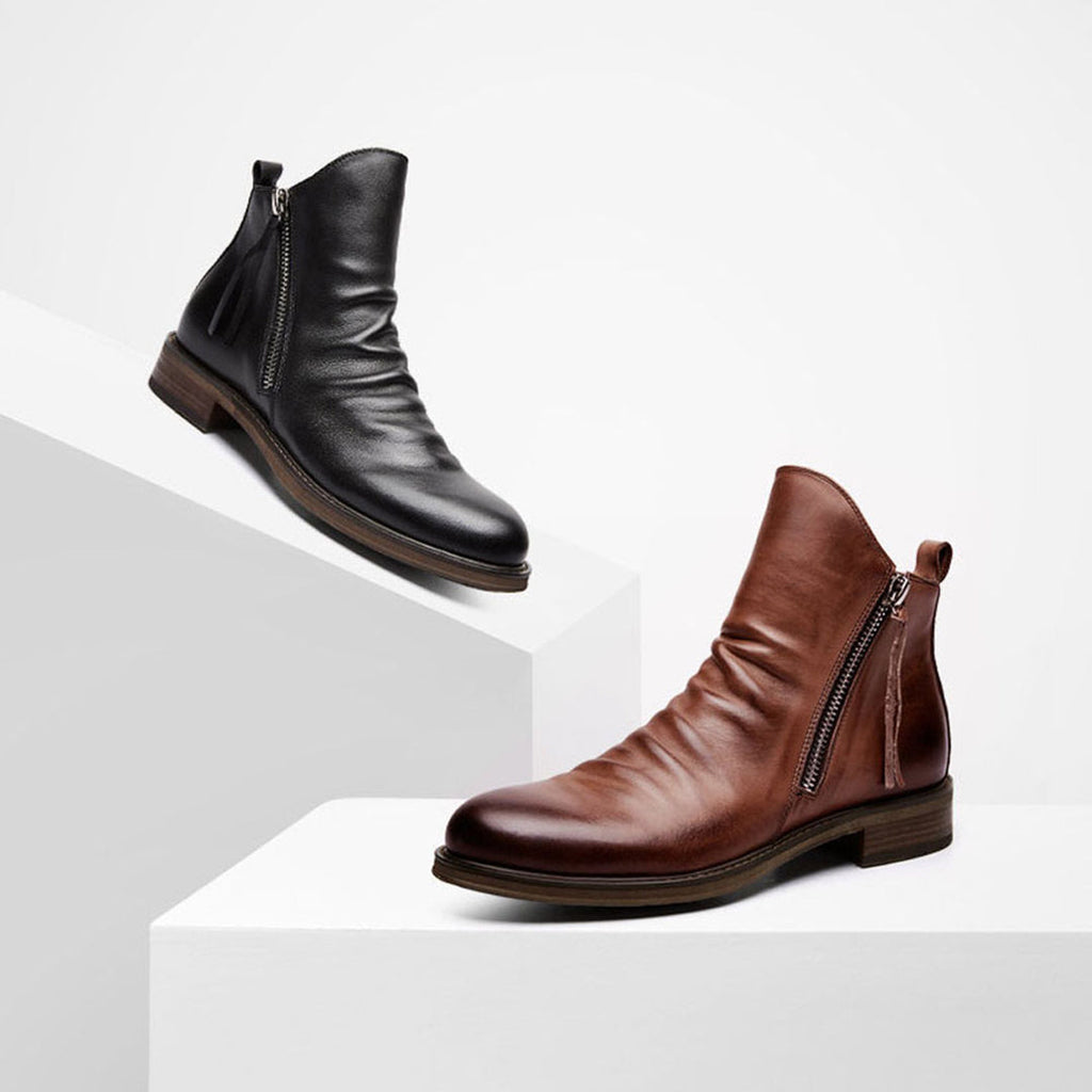 Elegante Chelsea-Boots aus Leder für Herren mit zeitlosem Design und klassischem Charme | Valentine