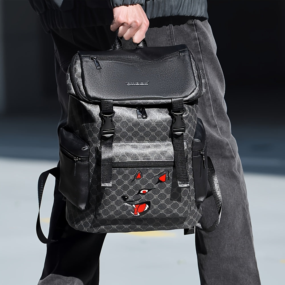 Herrenrucksack | Anti-Diebstahl & Trendy Print | Unisex Brust- & Outdoor-Tasche
