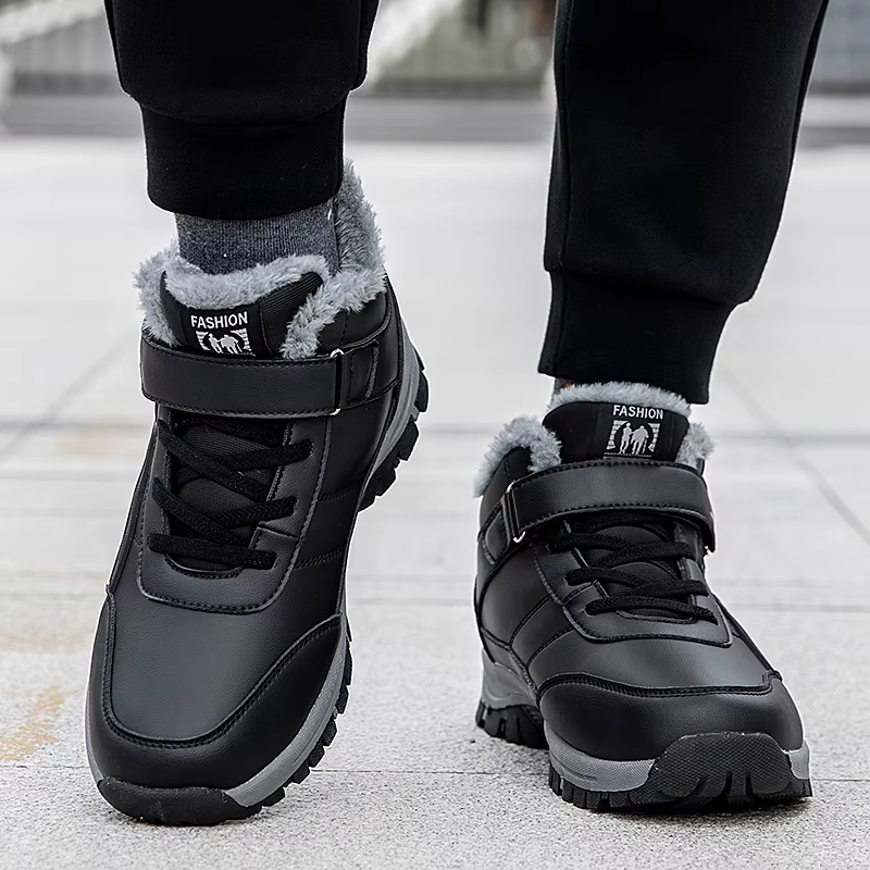 Wasserdichte Winterstiefel für Männer mit Fleecefutter und Klettverschluss | Finn