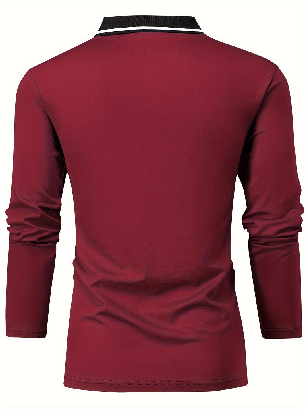 Herren Casual Rugby Shirt | V-Ausschnitt & Lange Ärmel | Frühling & Herbst | Polo