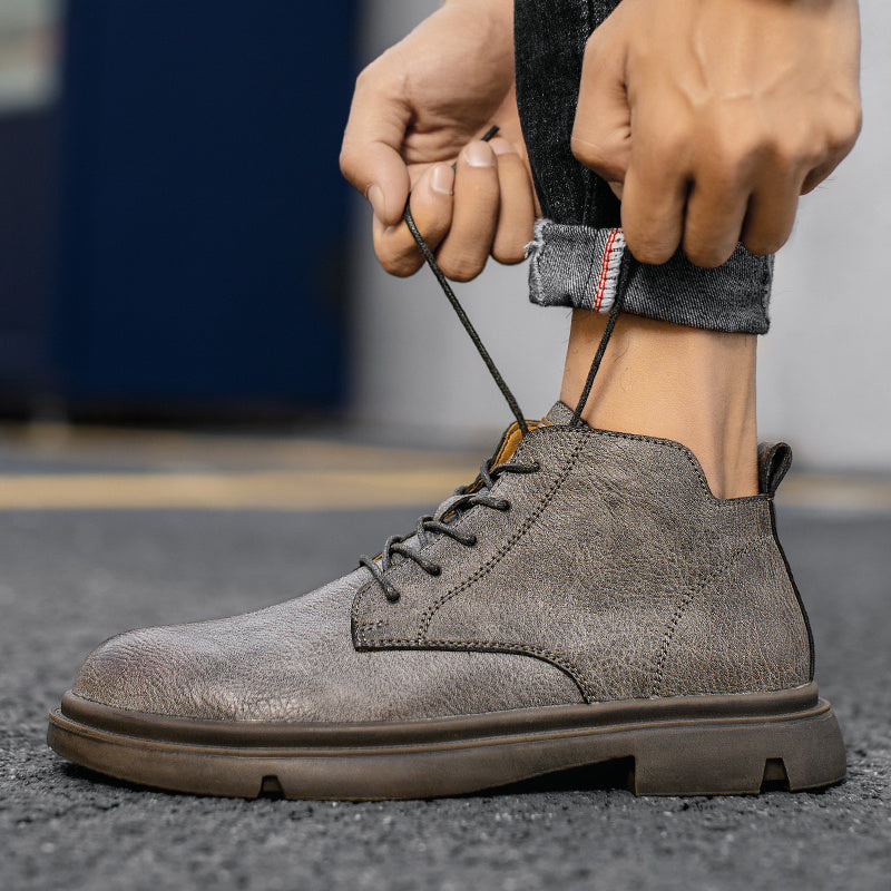 Herrenstiefel | Hochwertiges Leder | Rutschfest & Modisch | Britischer Stil