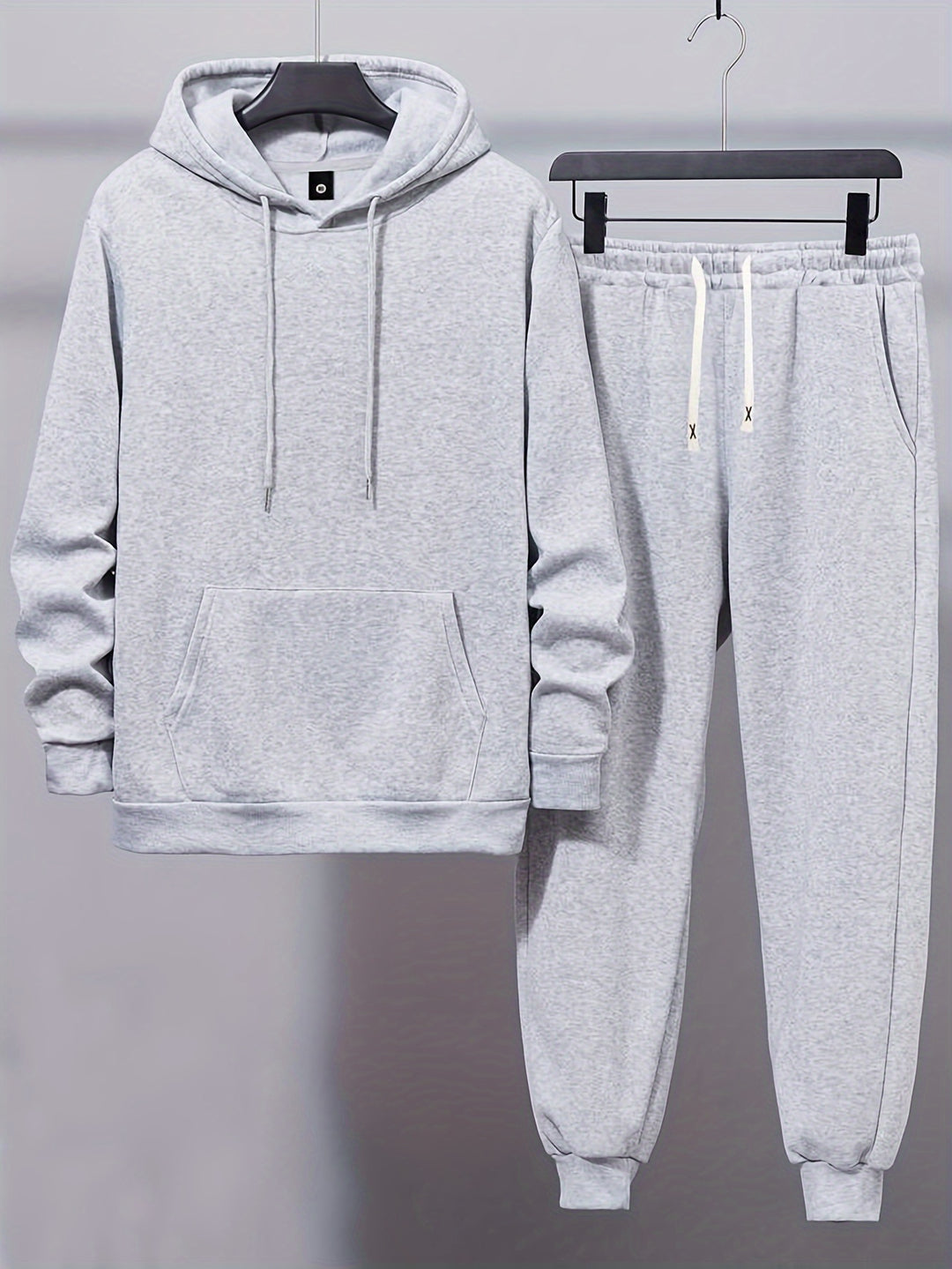 Herren Sweatsuit | Kapuzenpulli & Kordelzughose | Bequem & sportlich | Unifarben