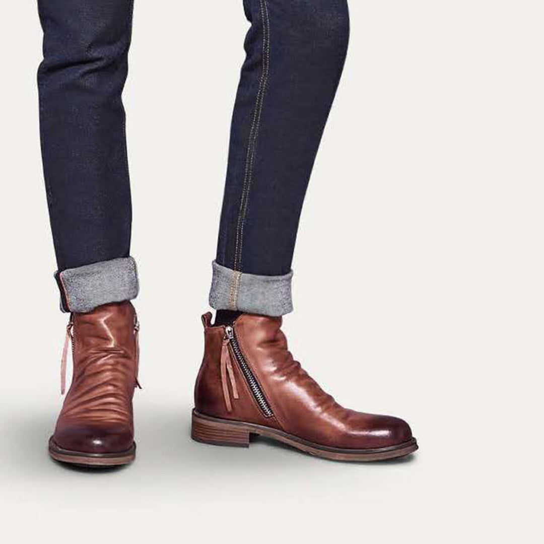 Elegante Chelsea-Boots aus Leder für Herren mit zeitlosem Design und klassischem Charme | Valentine