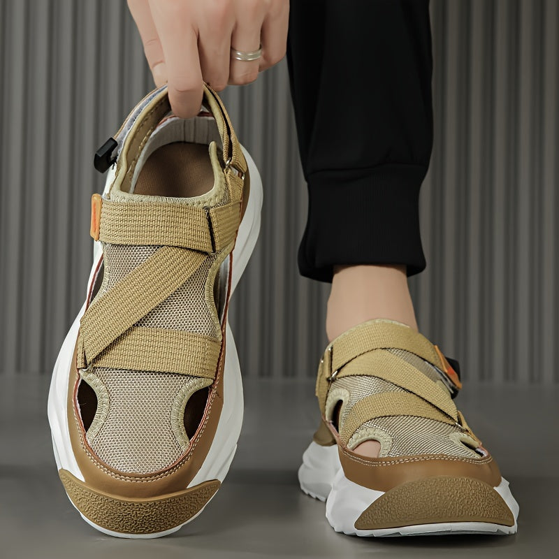 Herren Wandersandalen | Dicke Sohle & Anti-Rutsch | Bequem & Stylisch | Für Strand & Outdoor