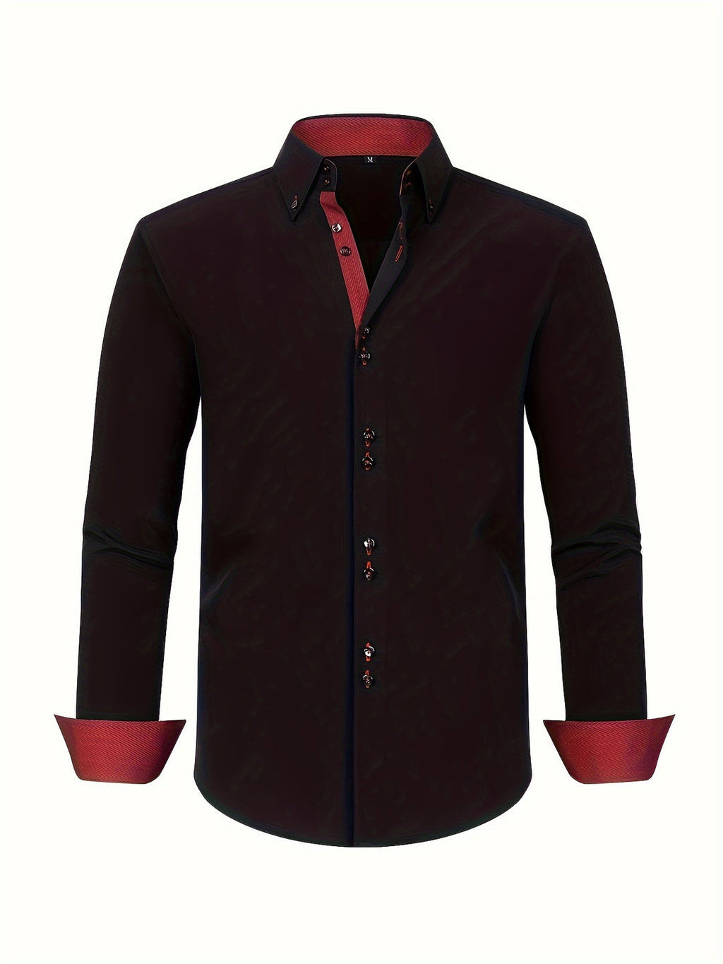 Herrenhemd | Double Row & Stretch | Hellblau & Kontrastmanschetten