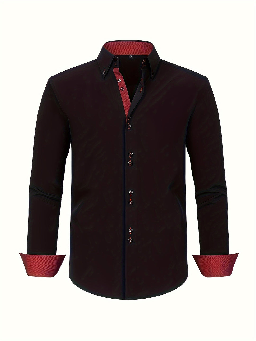 Herrenhemd | Double Row & Stretch | Hellblau & Kontrastmanschetten