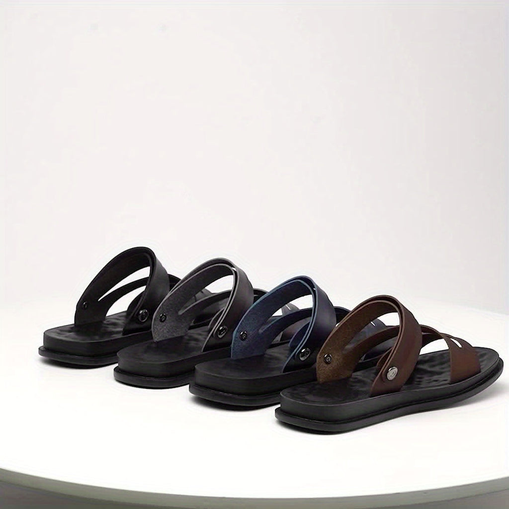Herrensandalen | Casual Slip-On | Handgemacht & Bequem | Mikrofaser Sommer Design