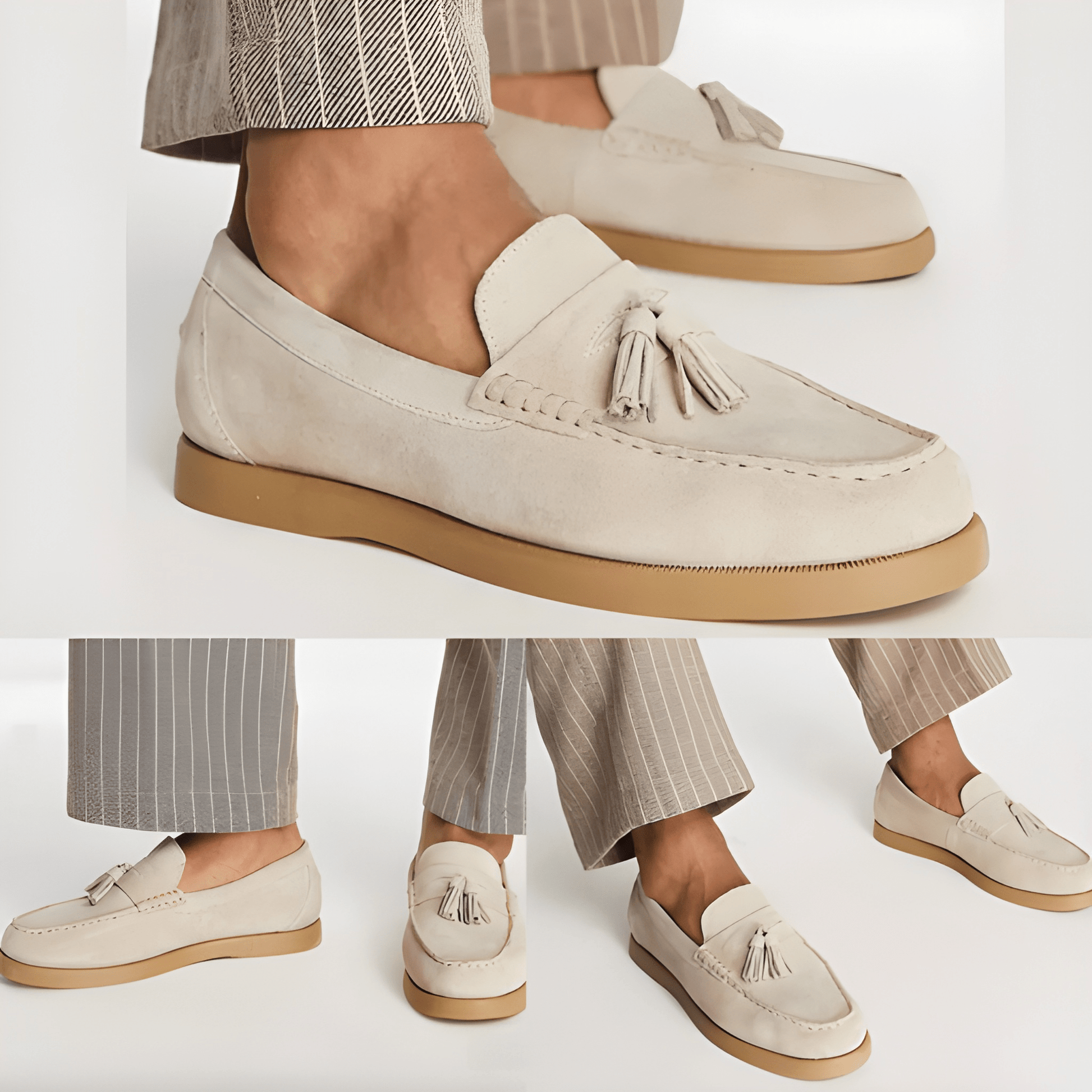 Herren-Riststiefel | Leichte Loafers | Atmungsaktiv & Bequem | Gummisohle