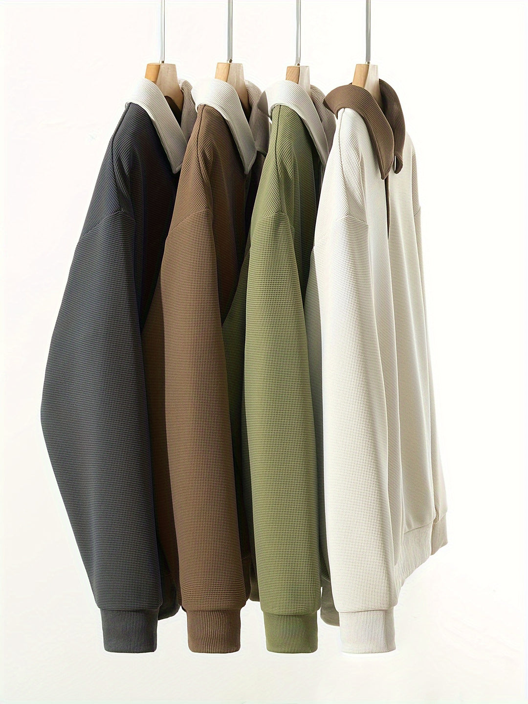 Modischer und bequemer Herren-Polopullover mit Waffelstruktur und Knopfleiste | Viggo