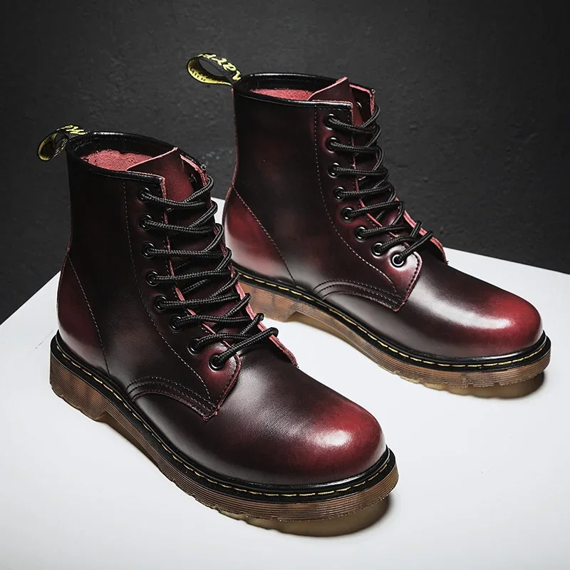 Strapazierfähiger Winterstiefel aus Leder zum Schnüren für Männer mit rutschfester Sohle und klassischer Eleganz | Jari