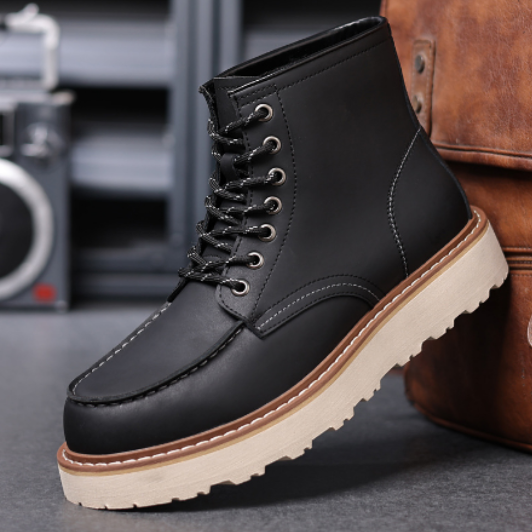 Premium-Winterstiefel mit Schnürverschluss für Männer für Wärme und Haltbarkeit | Roan