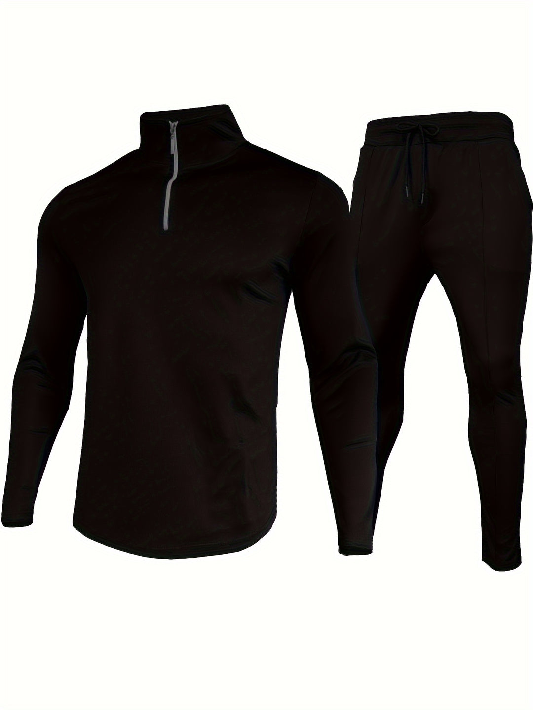 Herren 2-tlg. Outfits | Quarter Zip Pullover & Jogginghosen Set | Für Outdoor & Sport