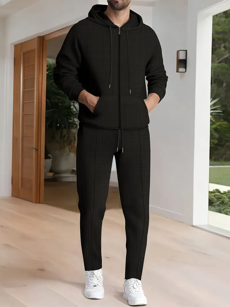 Herrenset | Stilvoll & Bequem | Kapuzenpullover & Hose | Moderne Eleganz