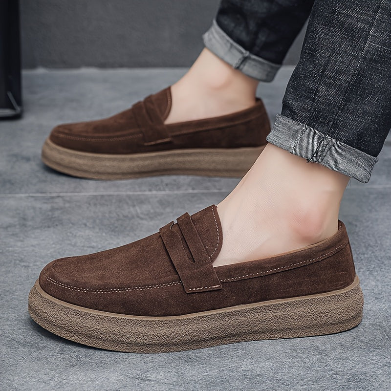 Herren Loafers | Vintage Casual | Bequeme dicke Sohle | Slip-On