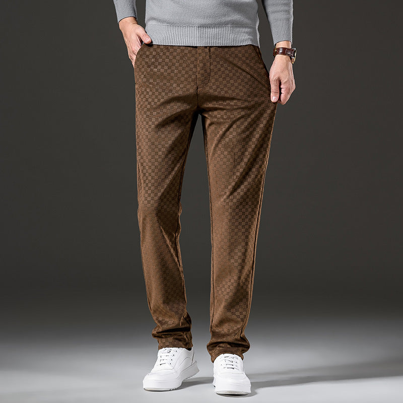 Elegante und vielseitige Herren-Karo-Cordhose mit zeitlosem Charme | Victor
