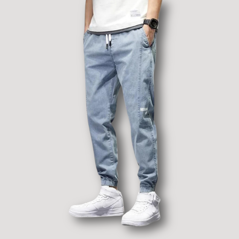 Moderne und stilvolle Denim-Hose mit verstellbarem Kordelzug für ultimativen Komfort | Rens