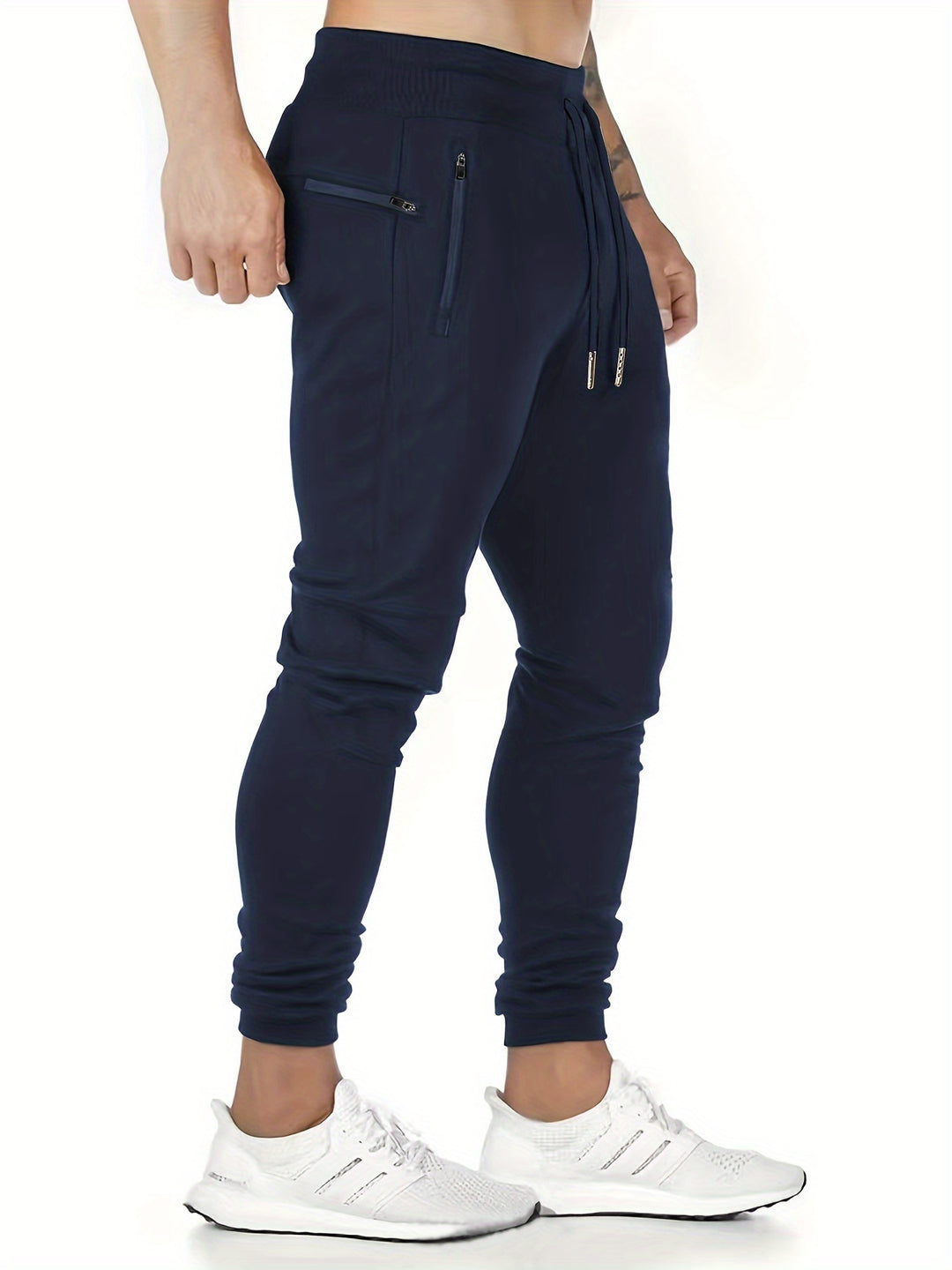 Herren-Sweatpants | Leicht & Atmungsaktiv | Mit Reißverschlusstaschen & Kordelzug