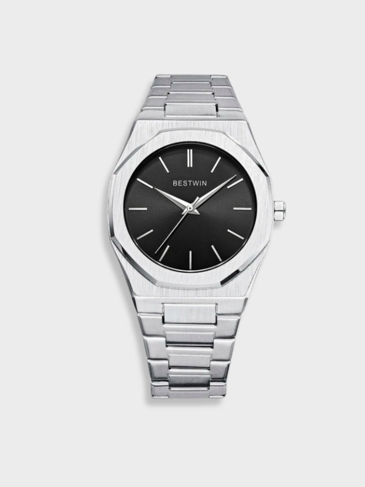 Zeitlose Edelstahl Vintage Uhr für Herren mit klassischer Eleganz | BESTWIN