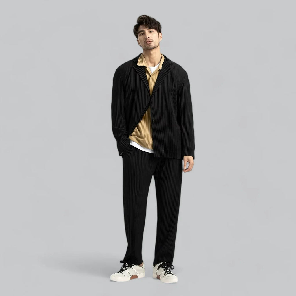 Lässige Herrenhose mit modernen Plissee-Details für eine stilvolle Passform | Jake