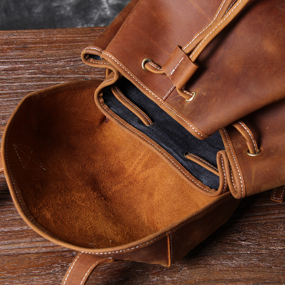 Herren - Lederrucksack - Stilvolles & robustes Design - Perfekt für Alltag & Abenteuer