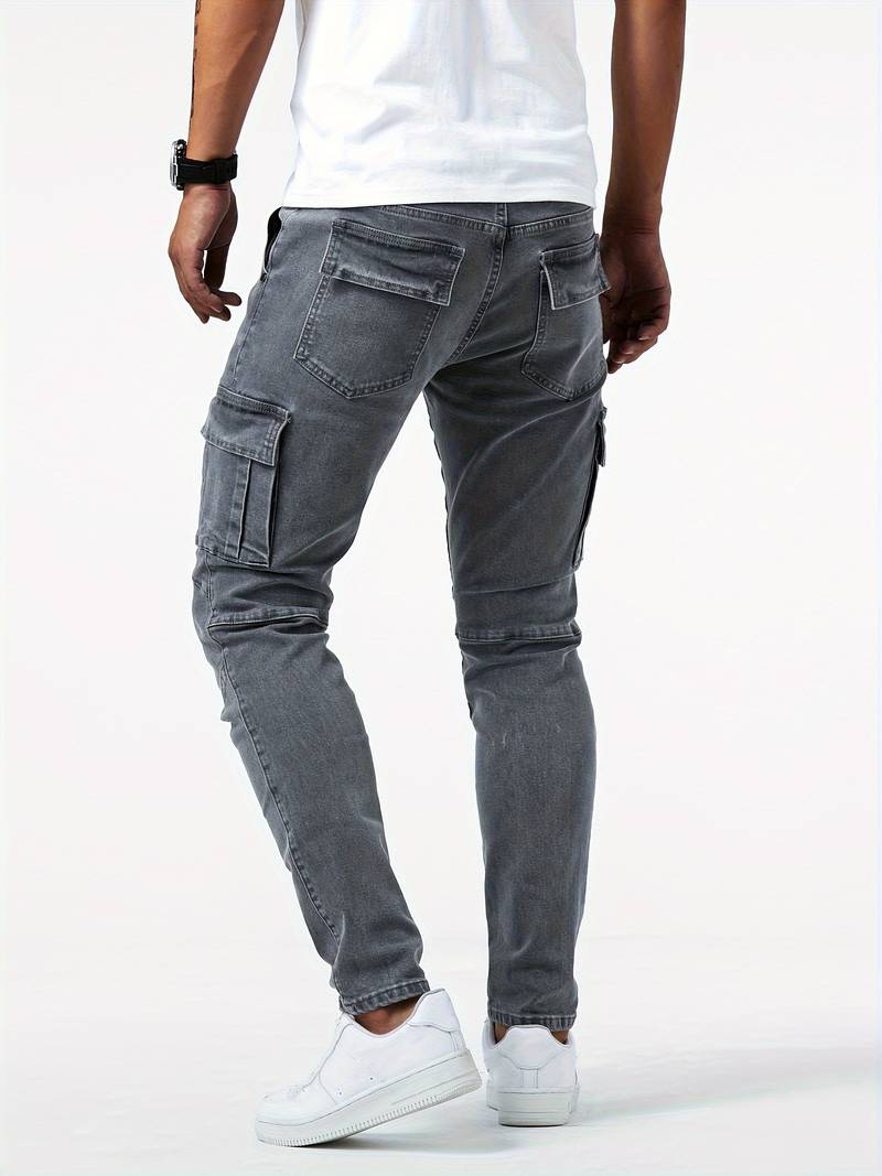 Herren - Cargo Jeans - Bequemer Denim - Vielfältige Styles - Modische Freizeitbekleidung
