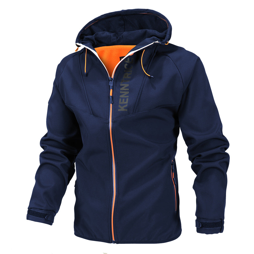 Herren - Modische Jacke - Leichte Material - Wasser- Winddicht, atmungsaktiv - Ideal für jede Jahreszeit