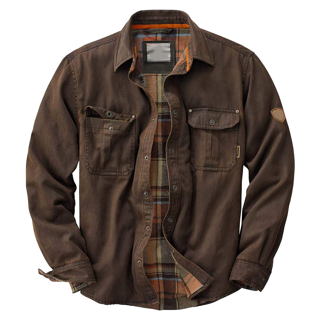 Herren - Trucker Jacket - Gewachstes Segeltuch mit weichem Innenfutter - Stilvolle Segeltuchjacke für jeden Anlass