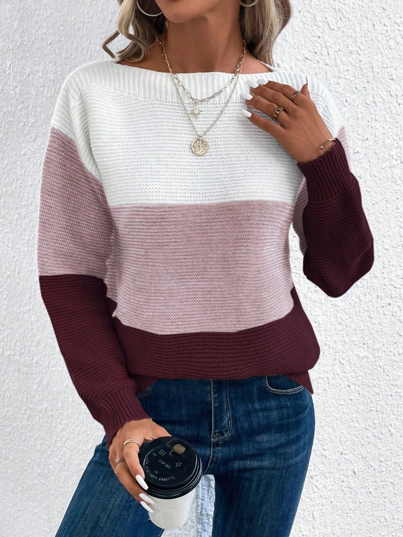 Damen - Komfort Sweater - Weicher Strick - Gemütliches Lässiges - Must-Have für jeden Tag