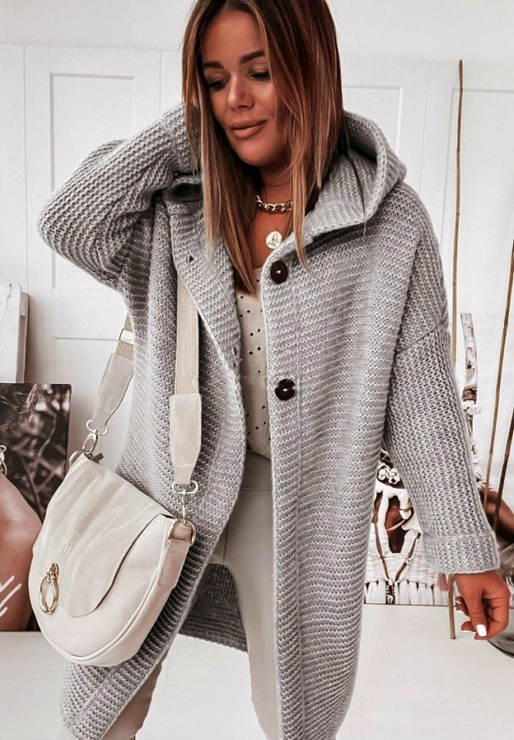 Ella Chic Freizeitmantel mit Kapuze