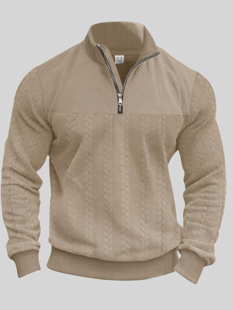 Herren - Pullover mit halbem Reißverschluss - Weiches Material - Modisches Design - Lässiger Komfort für den Alltag