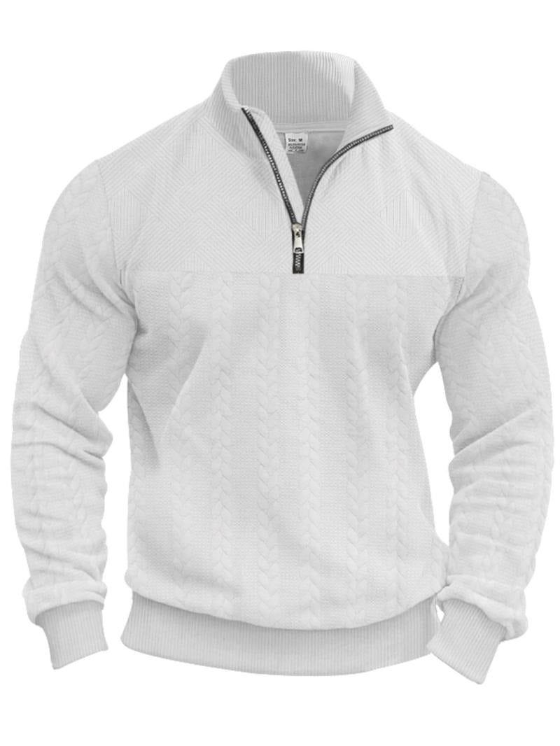 Herren - Pullover mit halbem Reißverschluss - Weiches Material - Modisches Design - Lässiger Komfort für den Alltag