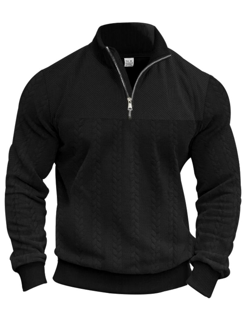 Herren - Pullover mit halbem Reißverschluss - Weiches Material - Modisches Design - Lässiger Komfort für den Alltag