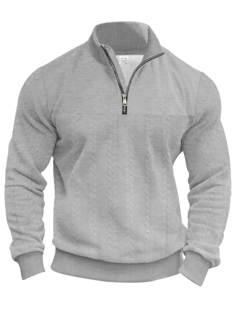 Herren - Pullover mit halbem Reißverschluss - Weiches Material - Modisches Design - Lässiger Komfort für den Alltag