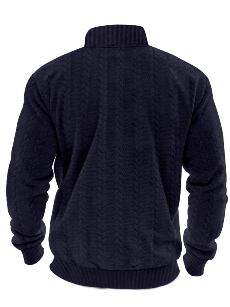 Herren - Pullover mit halbem Reißverschluss - Weiches Material - Modisches Design - Lässiger Komfort für den Alltag