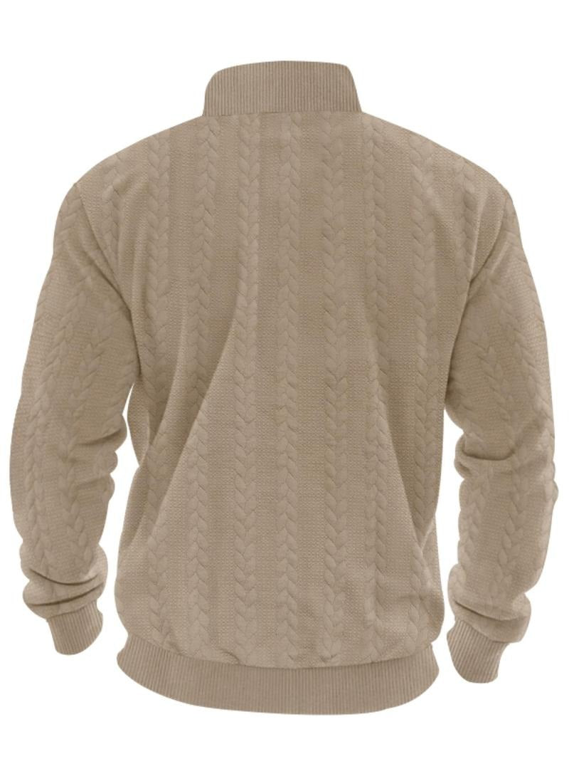 Herren - Pullover mit halbem Reißverschluss - Weiches Material - Modisches Design - Lässiger Komfort für den Alltag