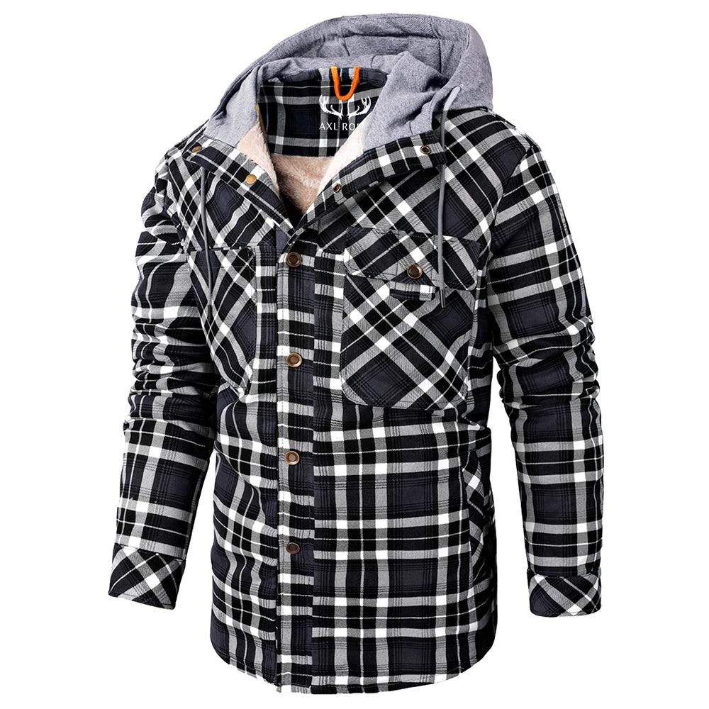 Herren - Holzfäller-Kapuzenpulli - Gemütliches Flanell-Material - Stilvolle Freizeitkleidung für jeden Anlass
