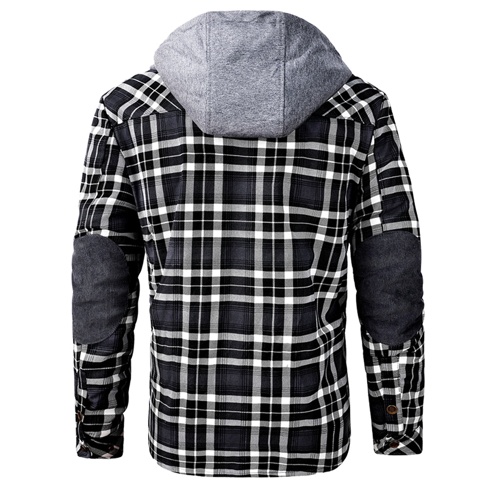 Herren - Holzfäller-Kapuzenpulli - Gemütliches Flanell-Material - Stilvolle Freizeitkleidung für jeden Anlass