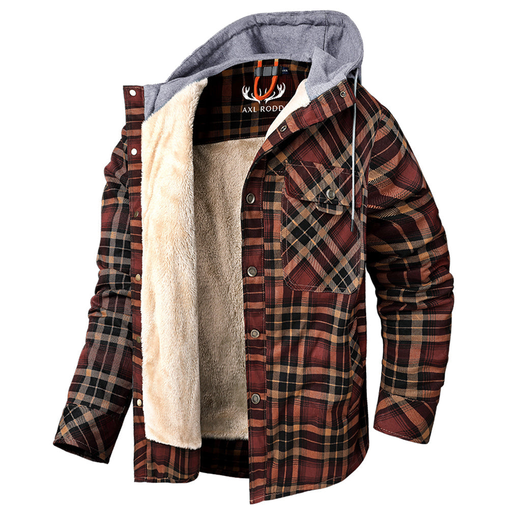Herren - Holzfäller-Kapuzenpulli - Gemütliches Flanell-Material - Stilvolle Freizeitkleidung für jeden Anlass