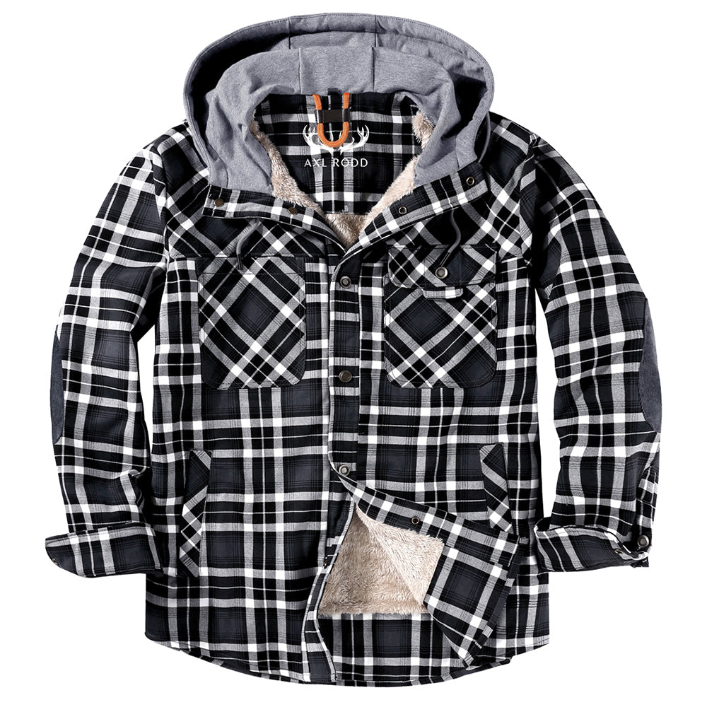 Herren - Holzfäller-Kapuzenpulli - Gemütliches Flanell-Material - Stilvolle Freizeitkleidung für jeden Anlass
