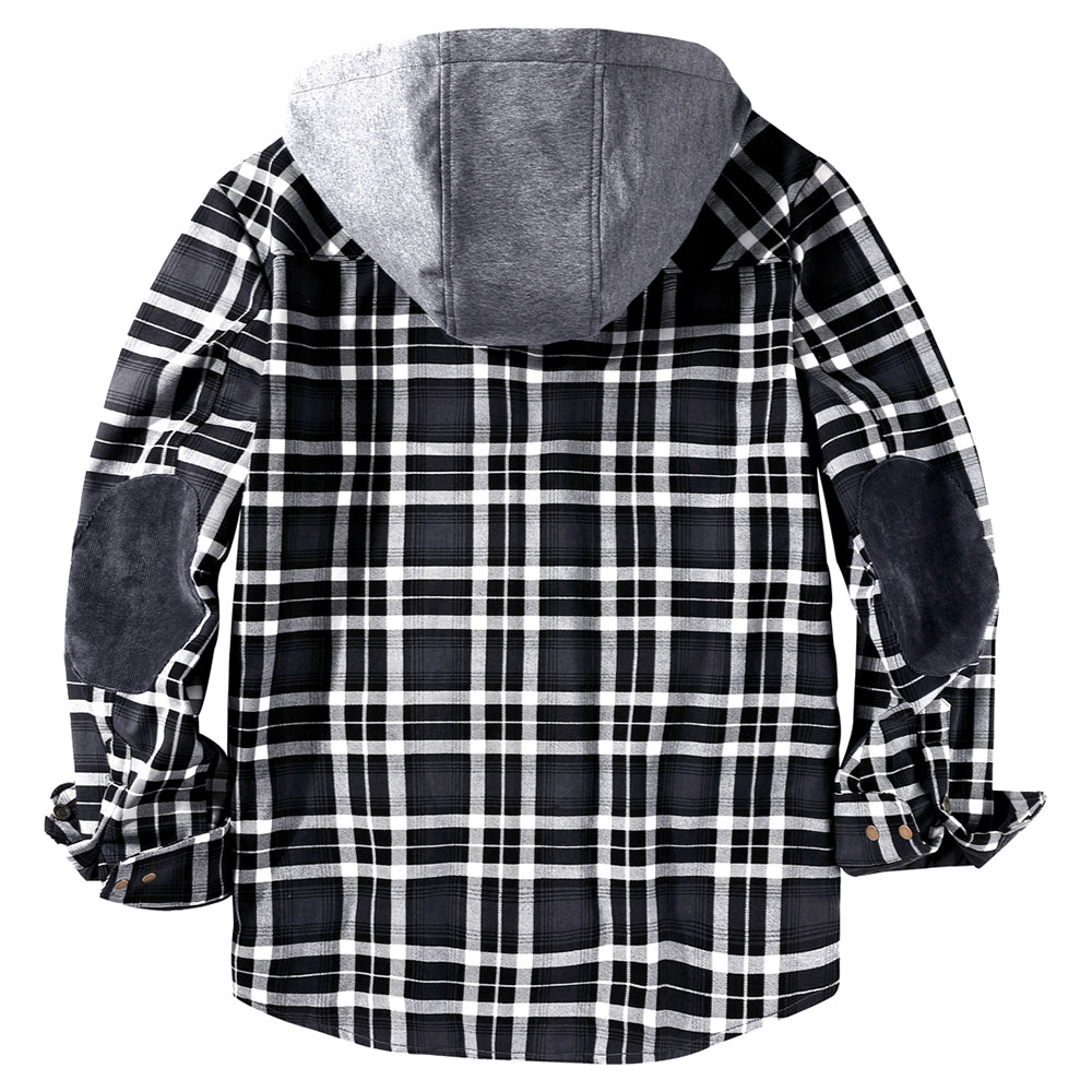 Herren - Holzfäller-Kapuzenpulli - Gemütliches Flanell-Material - Stilvolle Freizeitkleidung für jeden Anlass