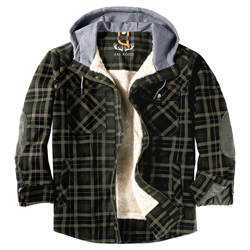 Herren - Holzfäller-Kapuzenpulli - Gemütliches Flanell-Material - Stilvolle Freizeitkleidung für jeden Anlass