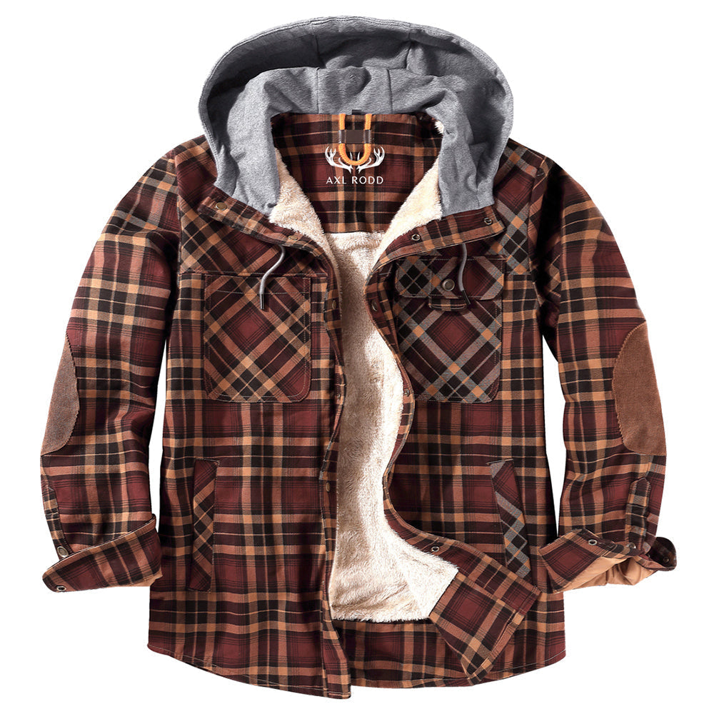 Herren - Holzfäller-Kapuzenpulli - Gemütliches Flanell-Material - Stilvolle Freizeitkleidung für jeden Anlass