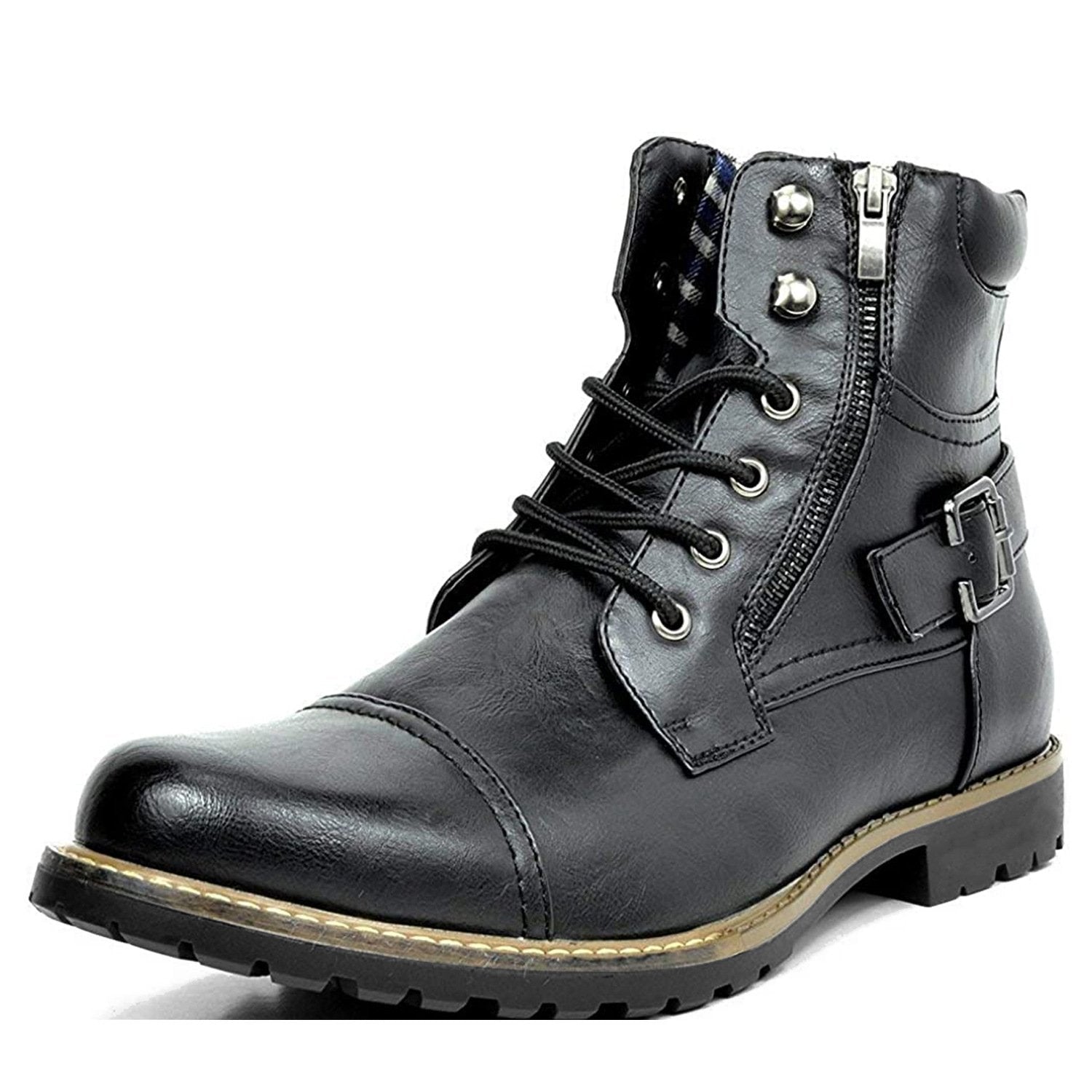 Herren - Motorradstiefel - Leder - Stylische und robuste Reitschuhe für Biker