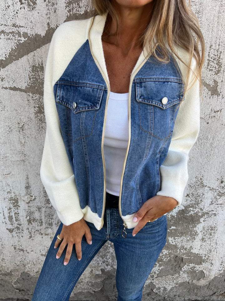 Damen - Stylische Jacke - Denim - Klassische Passform, vielseitig kombinierbar & modisch