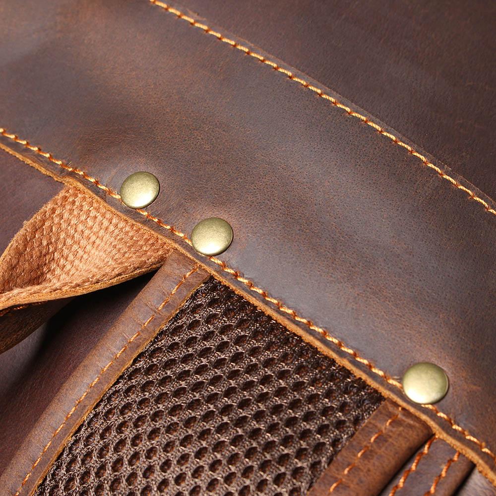 Herren - Stilvoller brauner Lederrucksack aus Leder - Langlebig & vielseitig für jeden Anlass