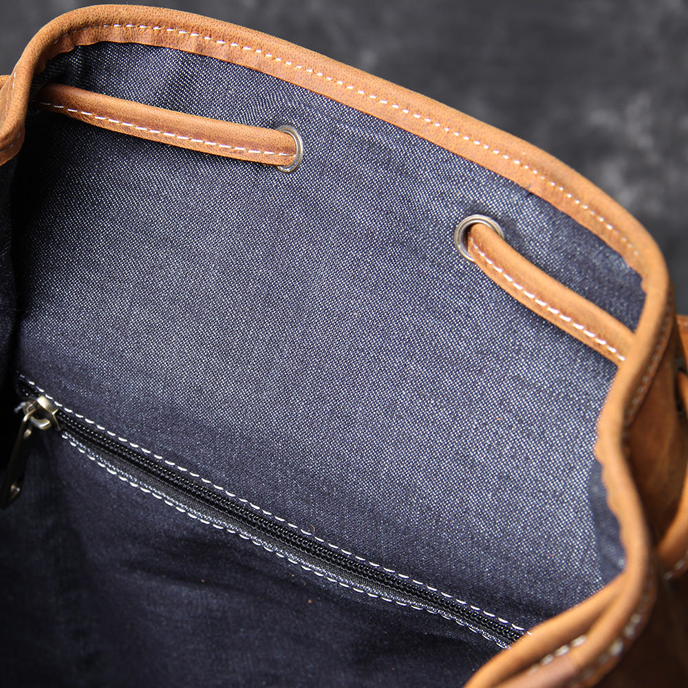 Herren - Lederrucksack - Stilvolles & robustes Design - Perfekt für Alltag & Abenteuer
