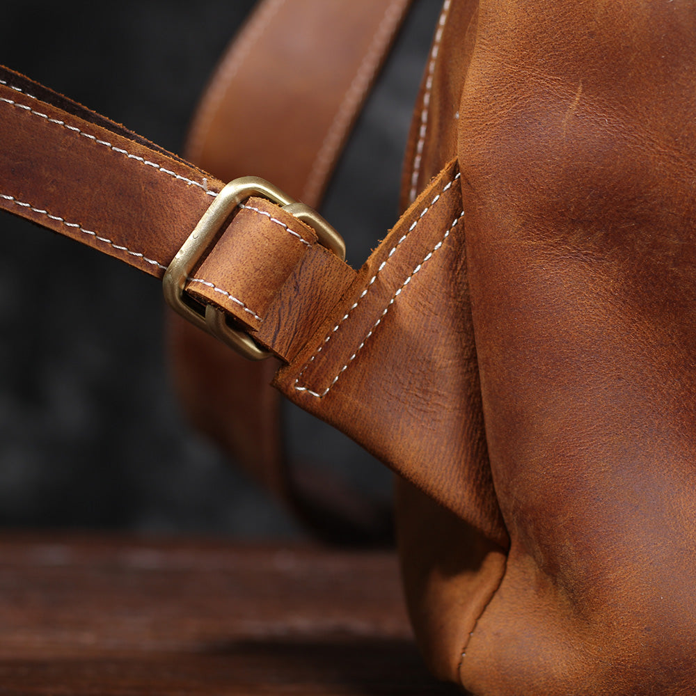 Herren - Lederrucksack - Stilvolles & robustes Design - Perfekt für Alltag & Abenteuer
