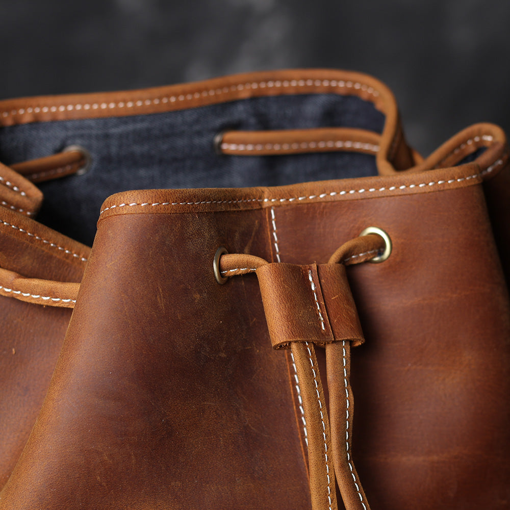 Herren - Lederrucksack - Stilvolles & robustes Design - Perfekt für Alltag & Abenteuer