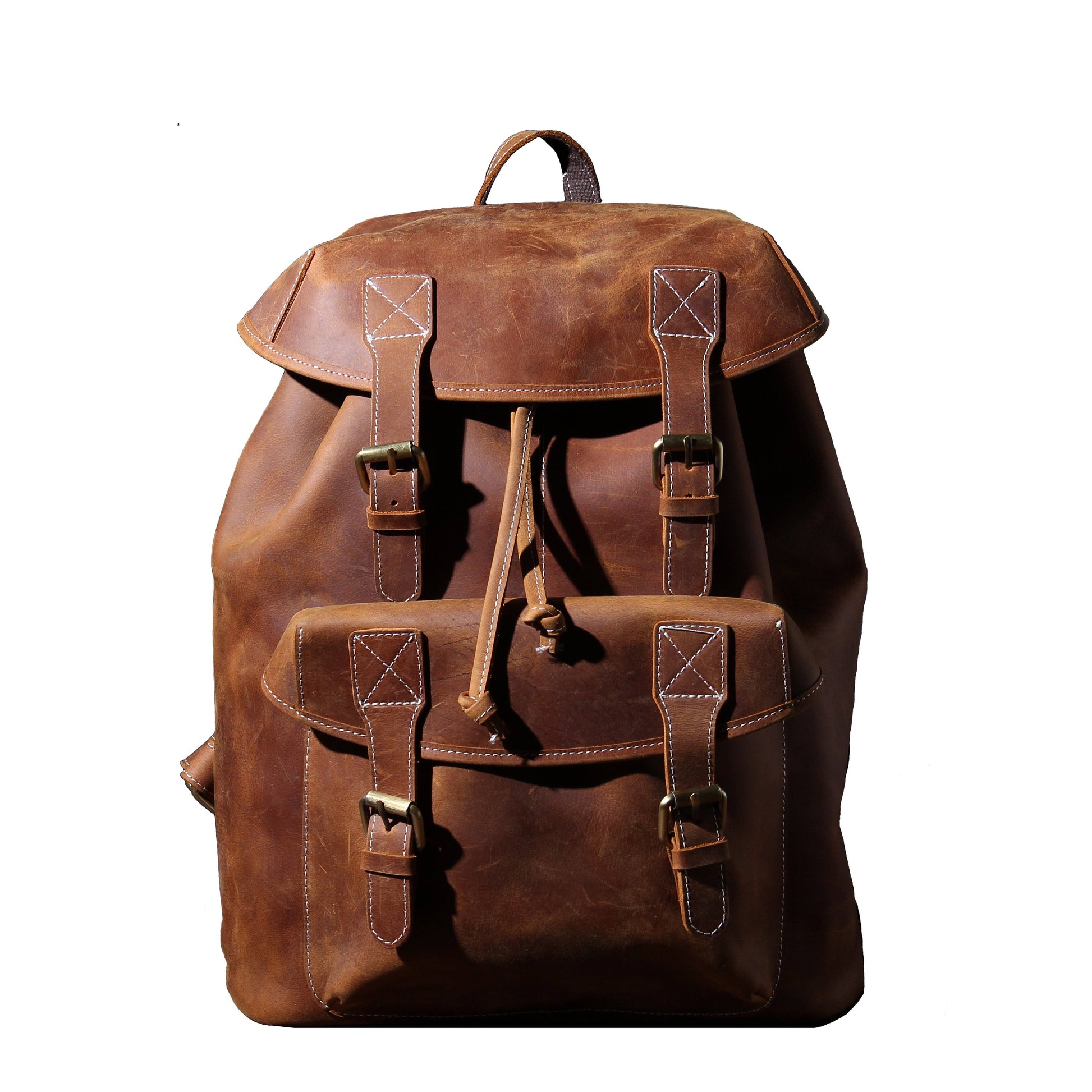 Herren - Lederrucksack - Stilvolles & robustes Design - Perfekt für Alltag & Abenteuer