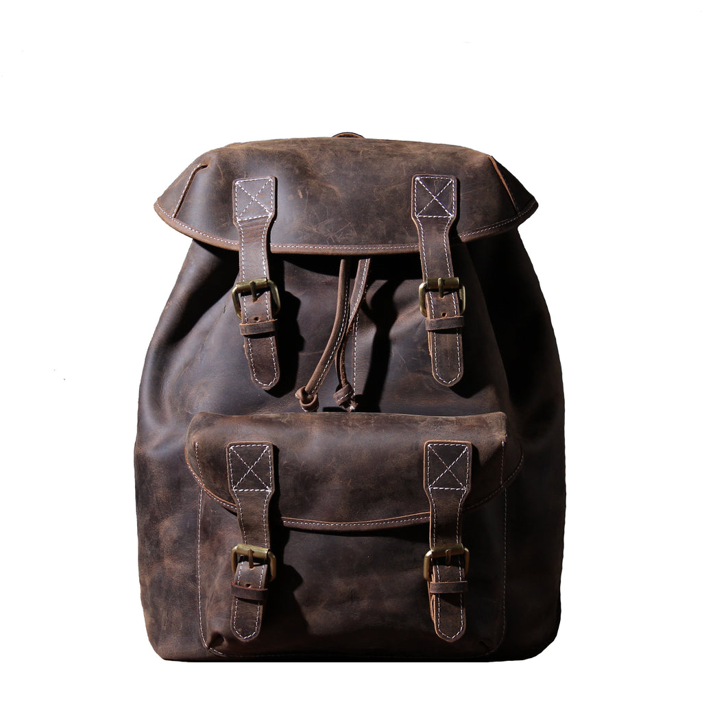 Herren - Lederrucksack - Stilvolles & robustes Design - Perfekt für Alltag & Abenteuer
